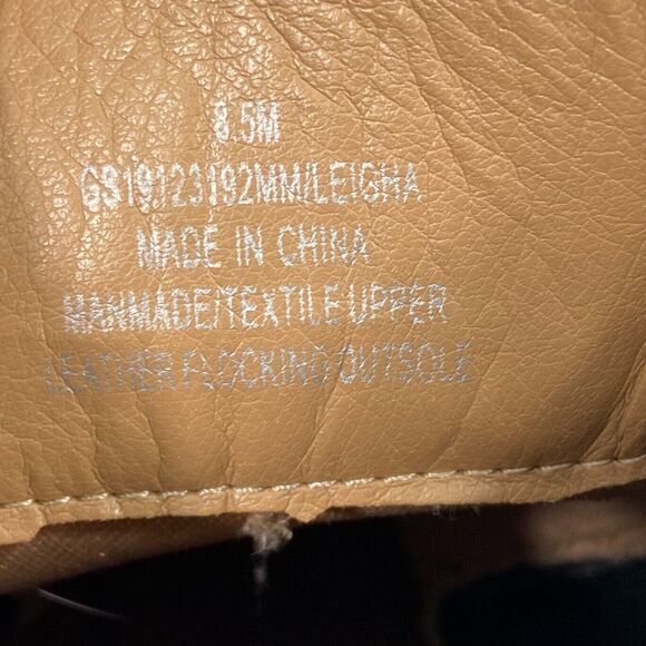 MIA Leigha Womens Tan Faux Leather Chunky Lug Sole Chelsea Ankle Boot Size 8.5 - Picture 12 of 12